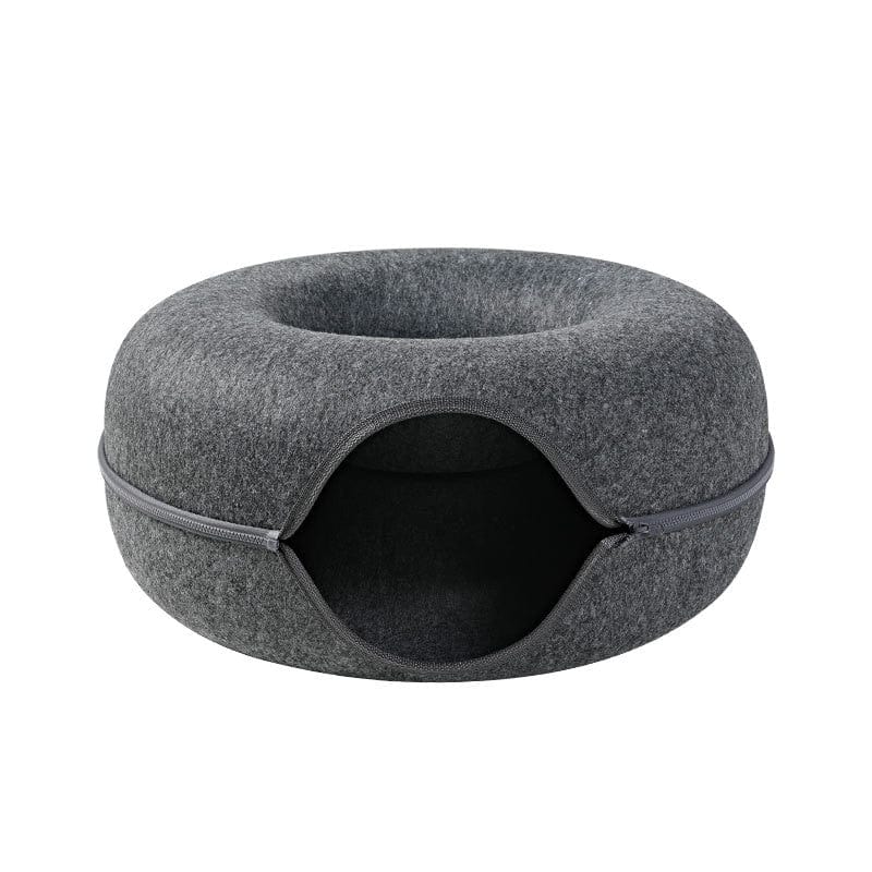 Tigris Caverna™ Donut Cat Bed Pet Interactive Cat Tunnel